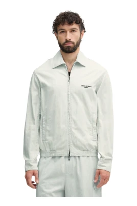 Randig jeansjacka