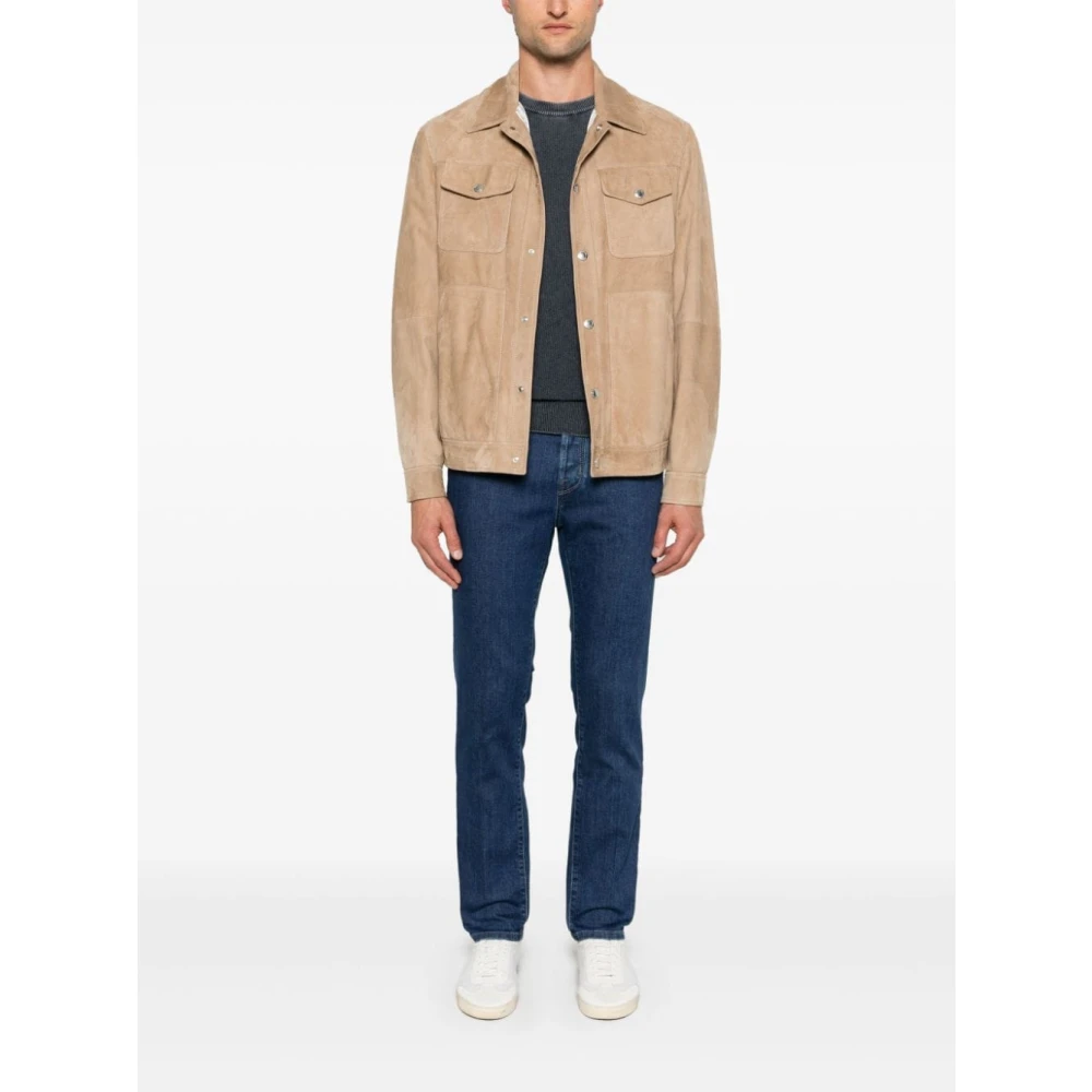 Jacob Cohën Navy Blauw Kasjmier Gebreide Trui Blue Heren