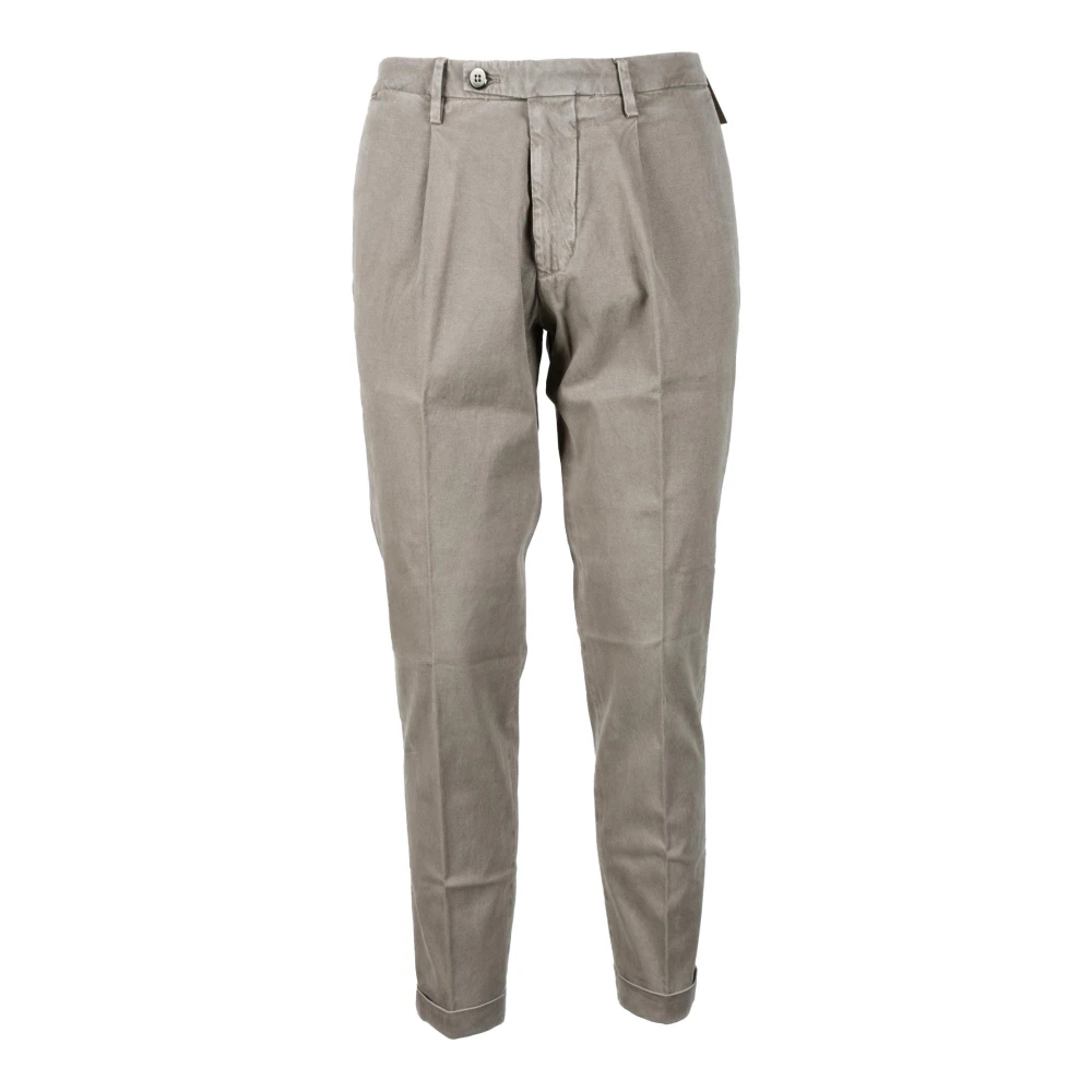 Michael Coal Katoen Elastaan Broek Beige Heren