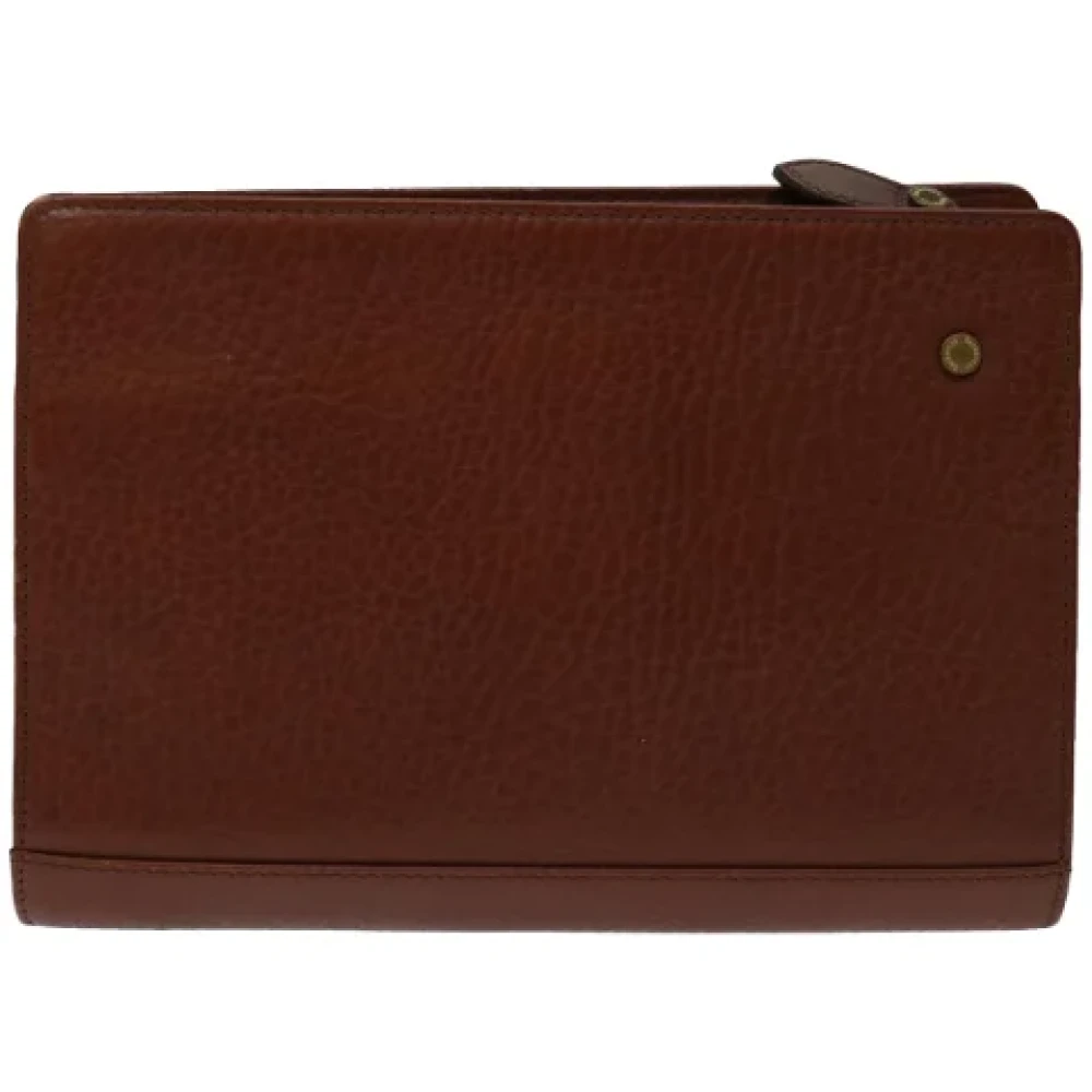 Burberry Vintage Pre-owned Leather clutches Brown Dames
