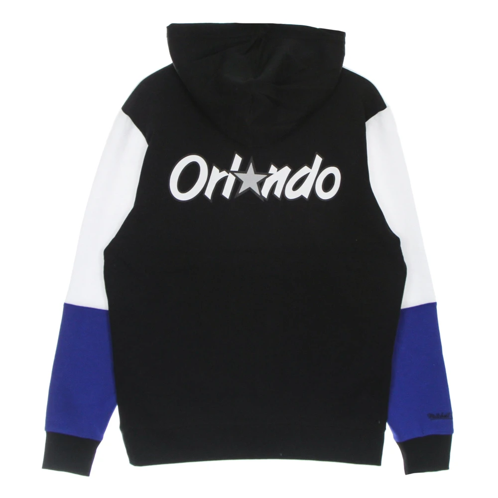 Mitchell & Ness NBA Fusion Fleece Hoodie Zwart Wit Black Heren