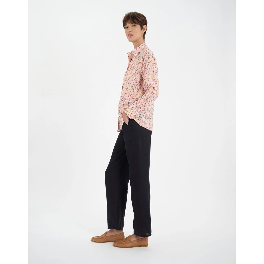Ines De La Fressange Paris Maureen bloemenkatoenen overhemd Pink Dames