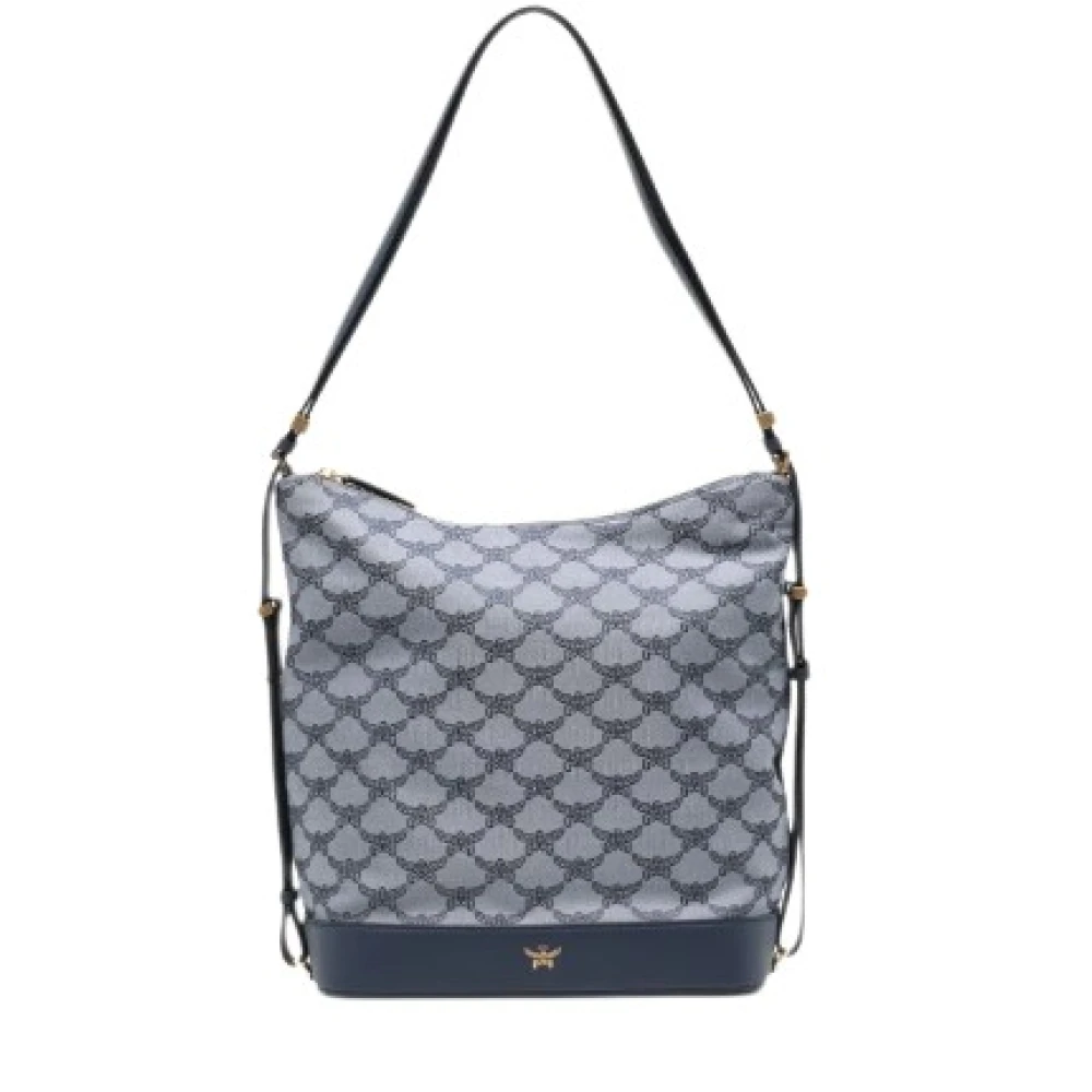 MCM Blauwe Hobo Schoudertas Blue Dames