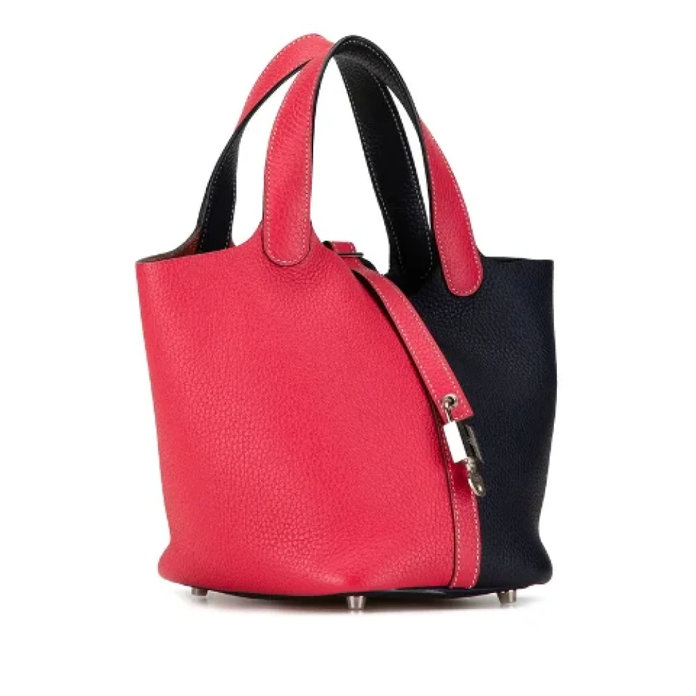 Hermès Vintage Pre-owned Leather handbags Pink Dames