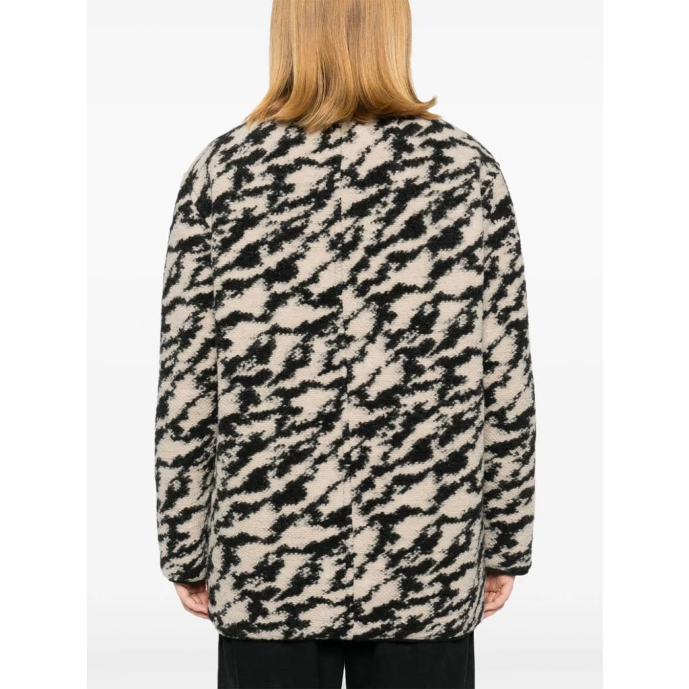 Isabel Marant Étoile Zwarte Jassen & Mantels Aw24 Black Dames
