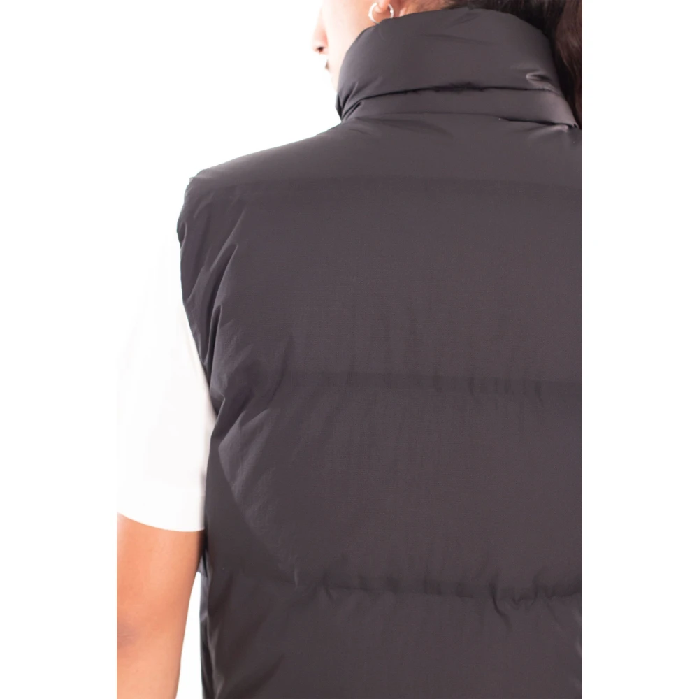 C.P. Company Gewatteerd vest met capuchon in Pertex-stijl Black Heren