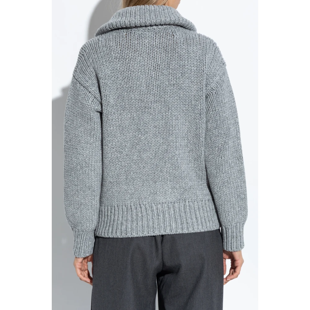 Fabiana Filippi Wollen Vest Gray Dames