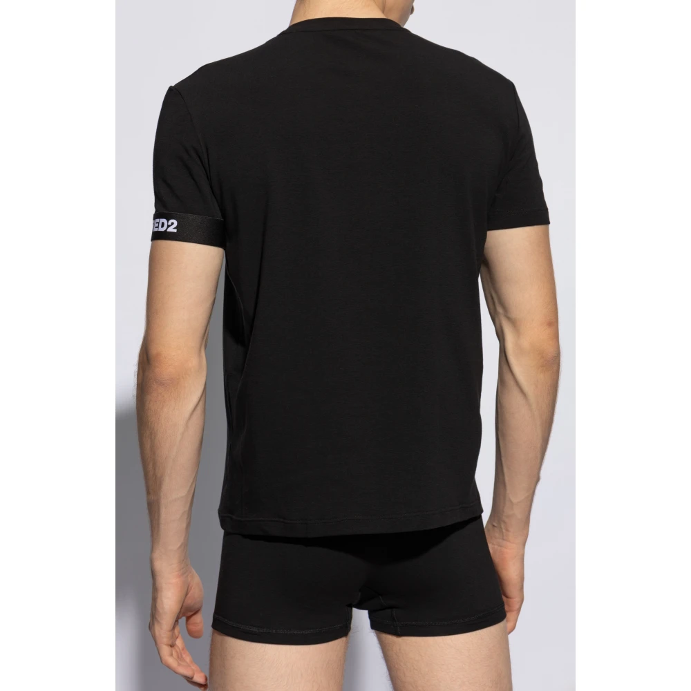 Dsquared2 T-shirt uit de 'Underwear' collectie Black Heren