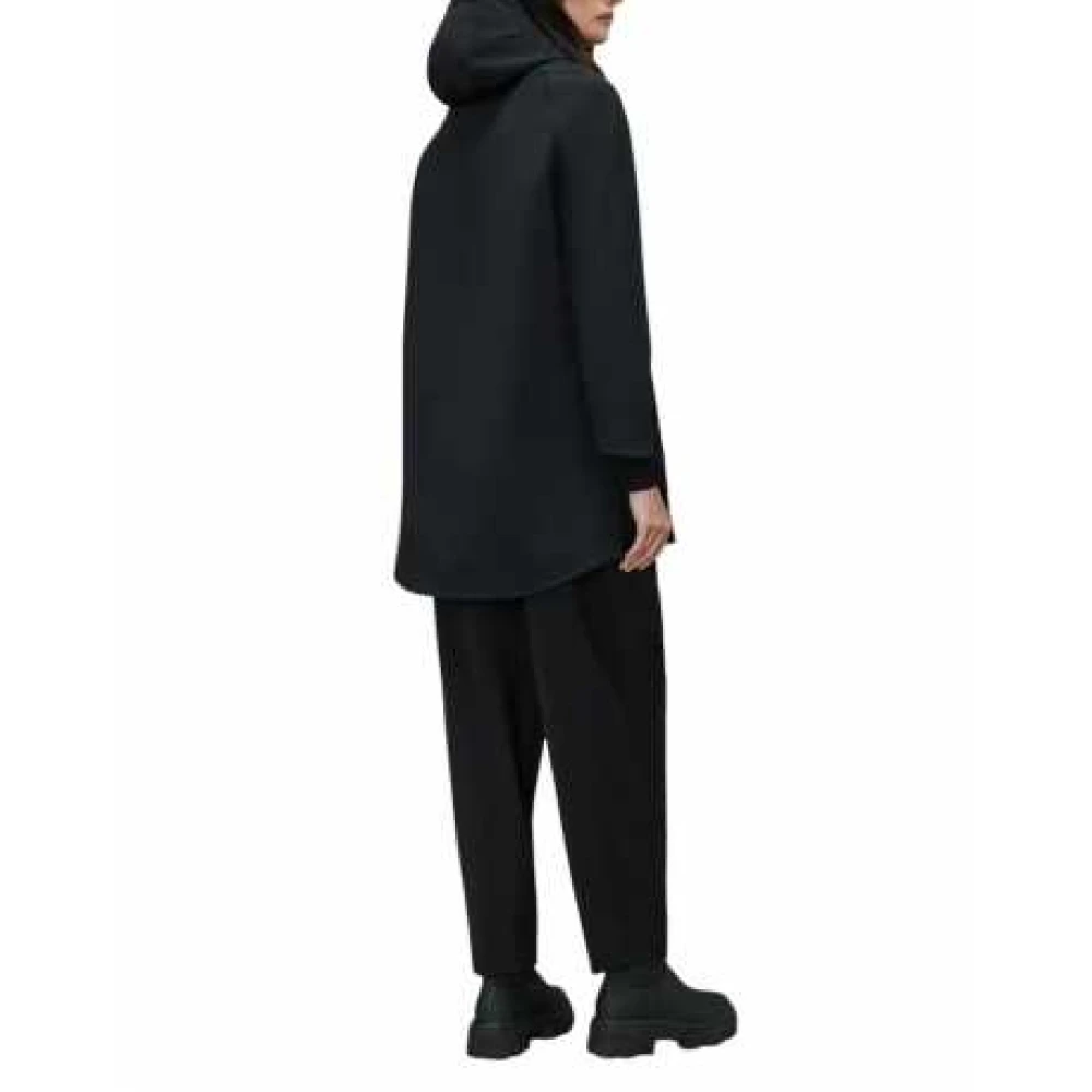 RRD Zwarte waterafstotende parka met capuchon Black Dames