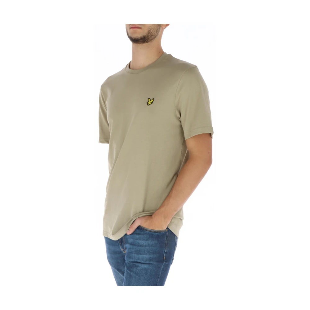 Lyle & Scott Beige Katoenen Ronde Hals T-Shirt Beige Heren