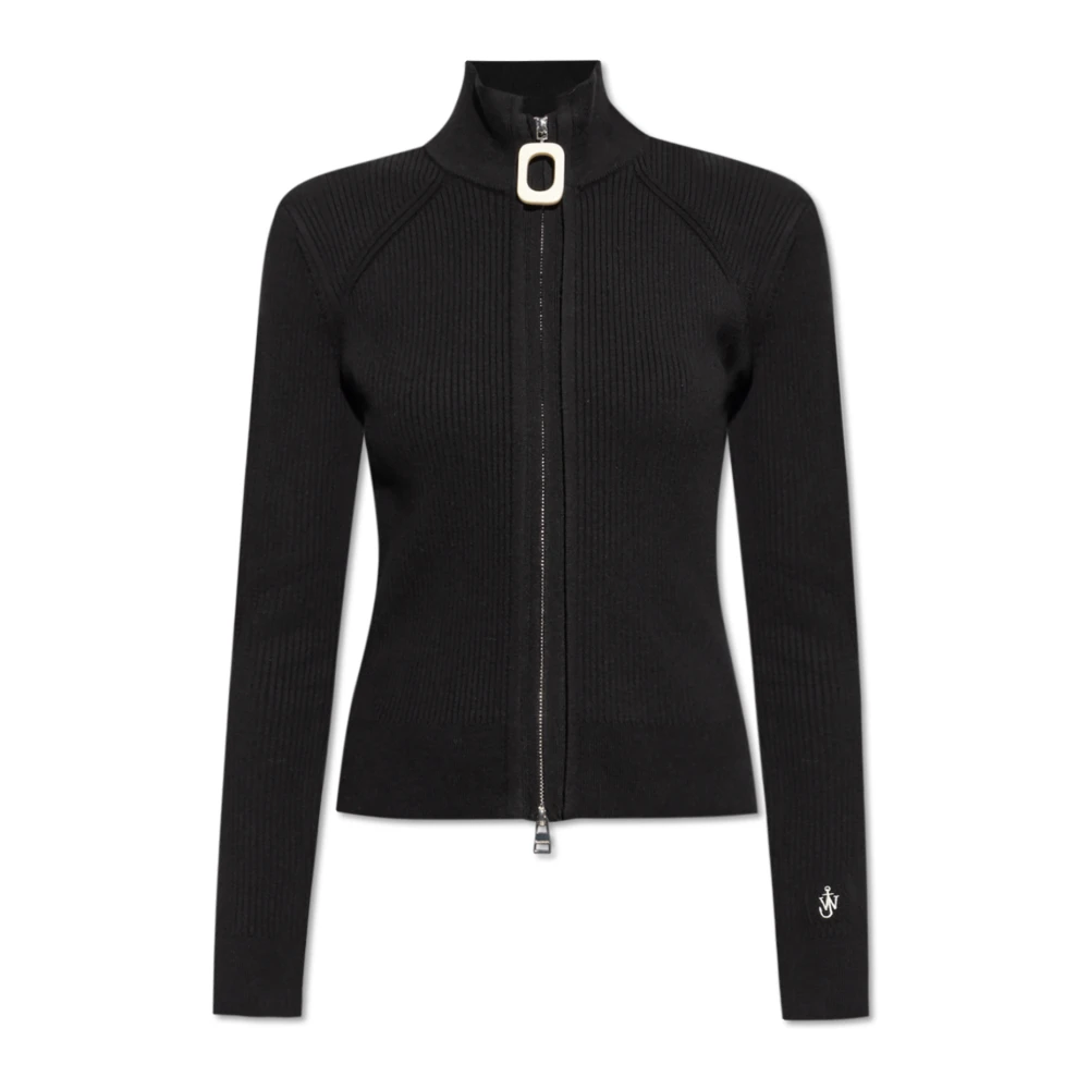 JW Anderson Geribbelde Vest Black Dames