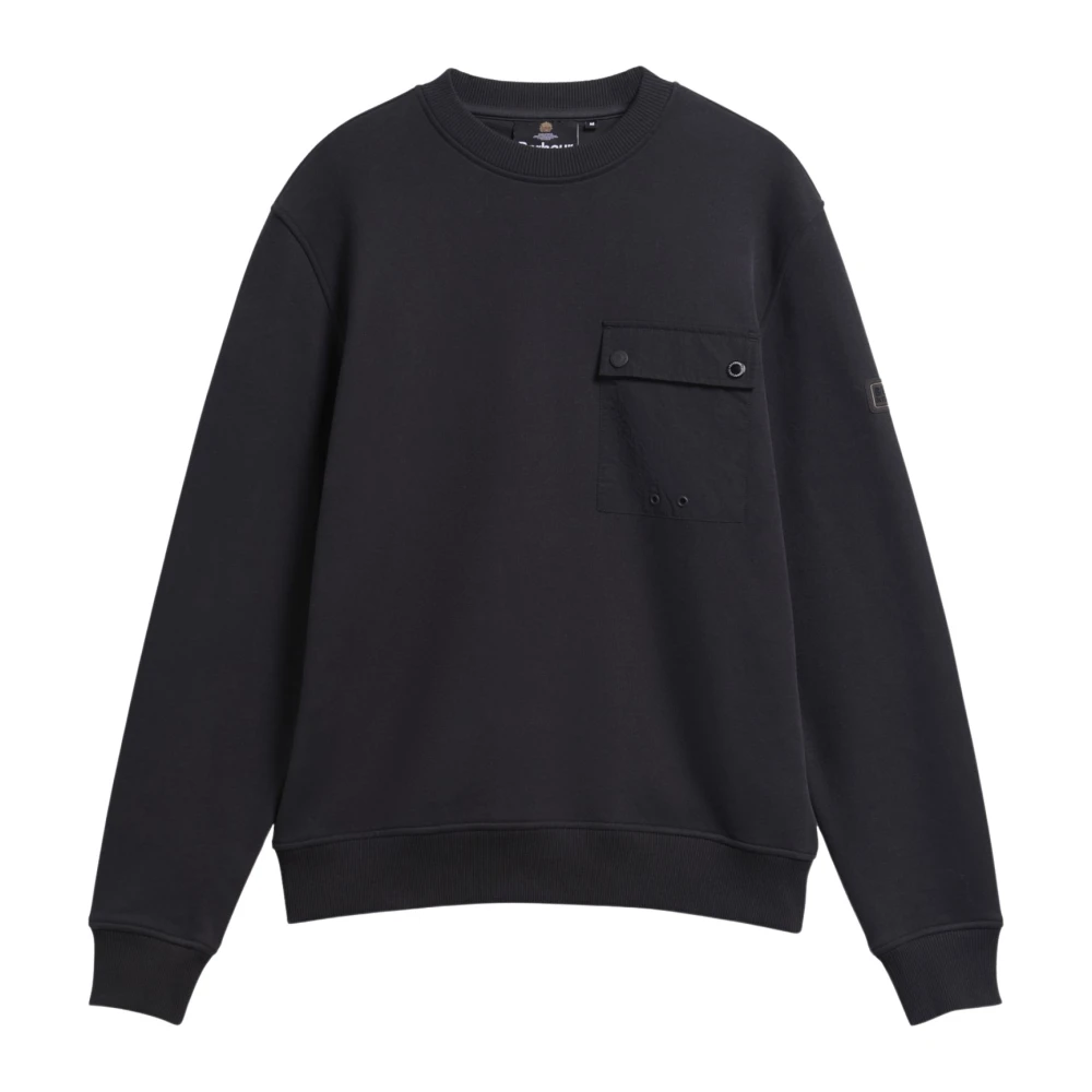Barbour Black International Inline Sweatshirt - L - Image 2