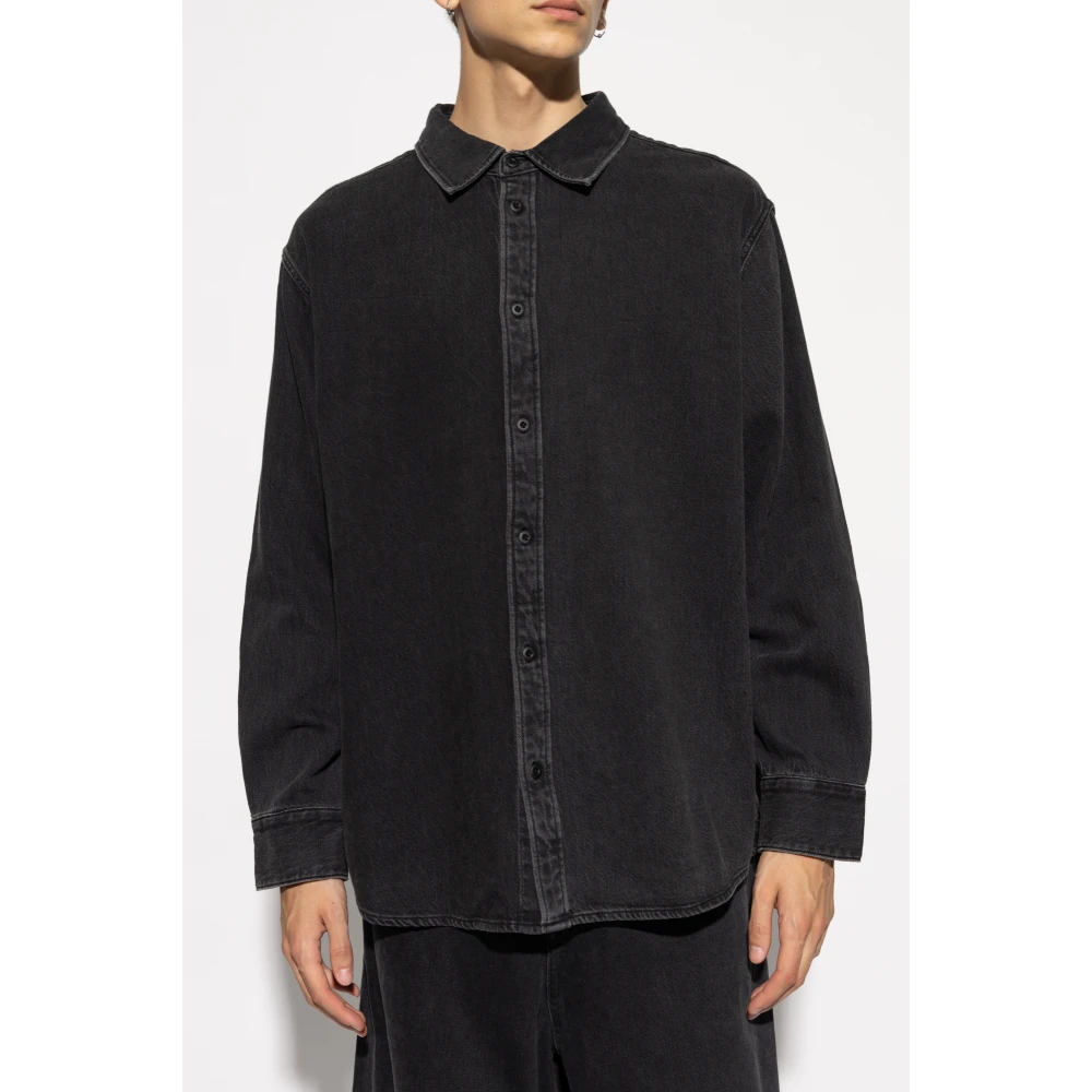 Rag & Bone Denim overhemd Black Heren