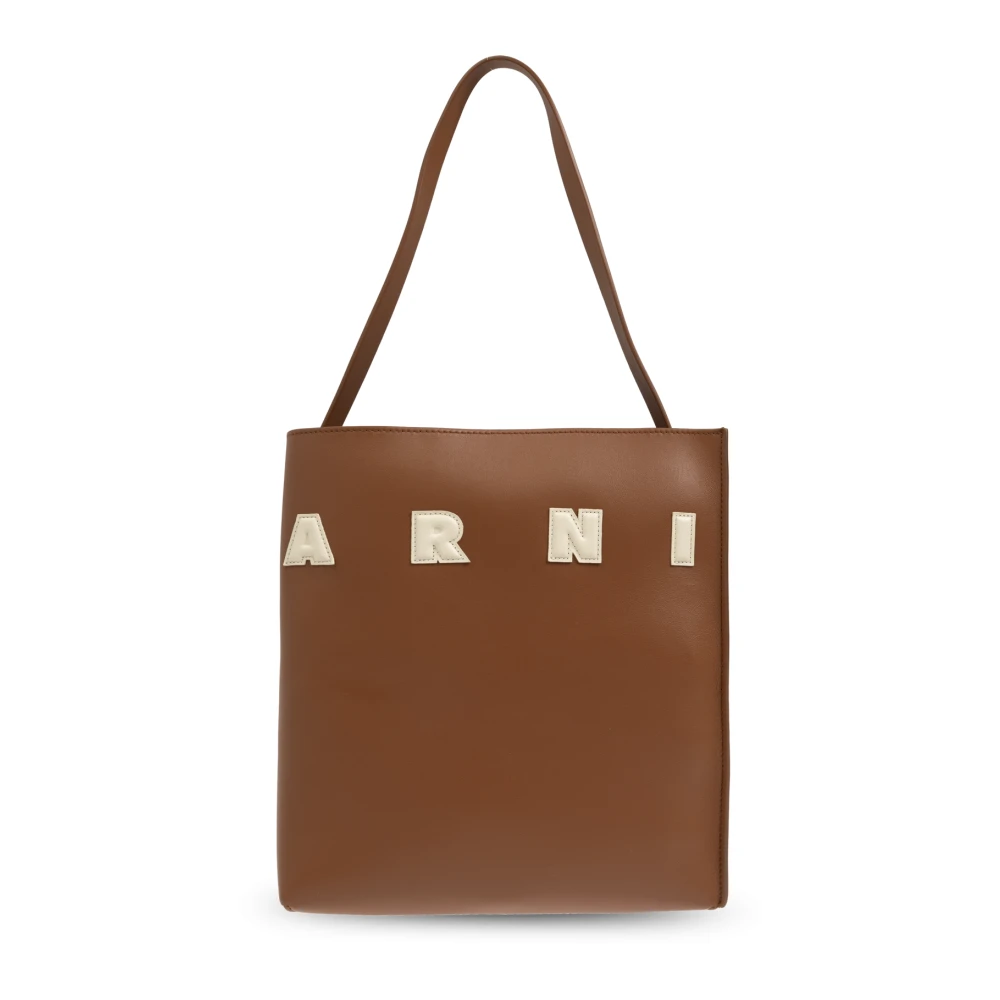 Marni Women's Brown Shopping Bags, One Size, Museo Shopper Bag