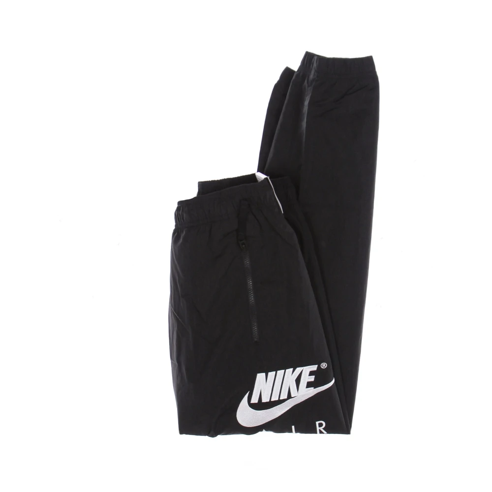 Nike Air Woven Trainingsbroek Zwart Wit Black Heren