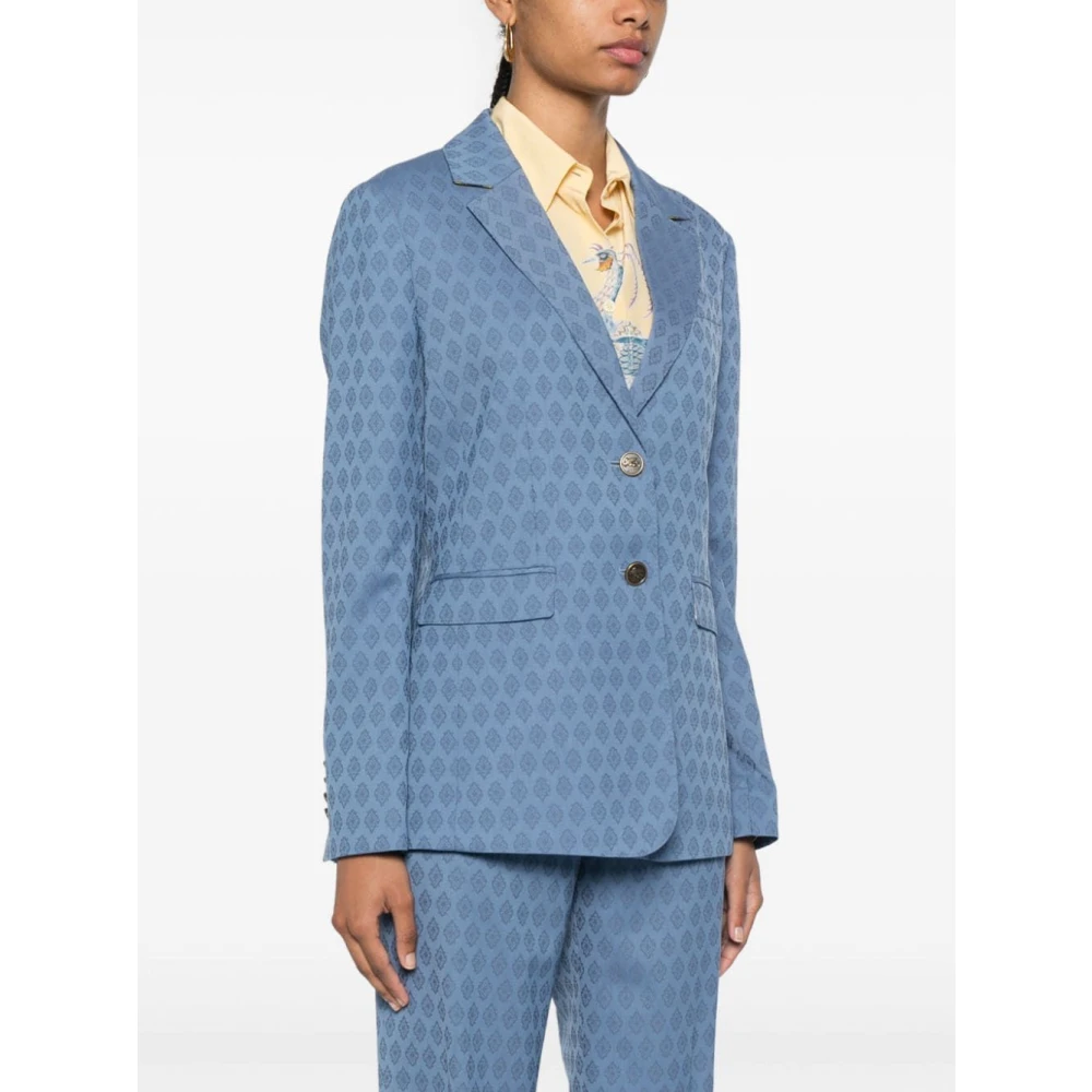 ETRO Stijlvolle jas voor mannen en vrouwen Blue Dames