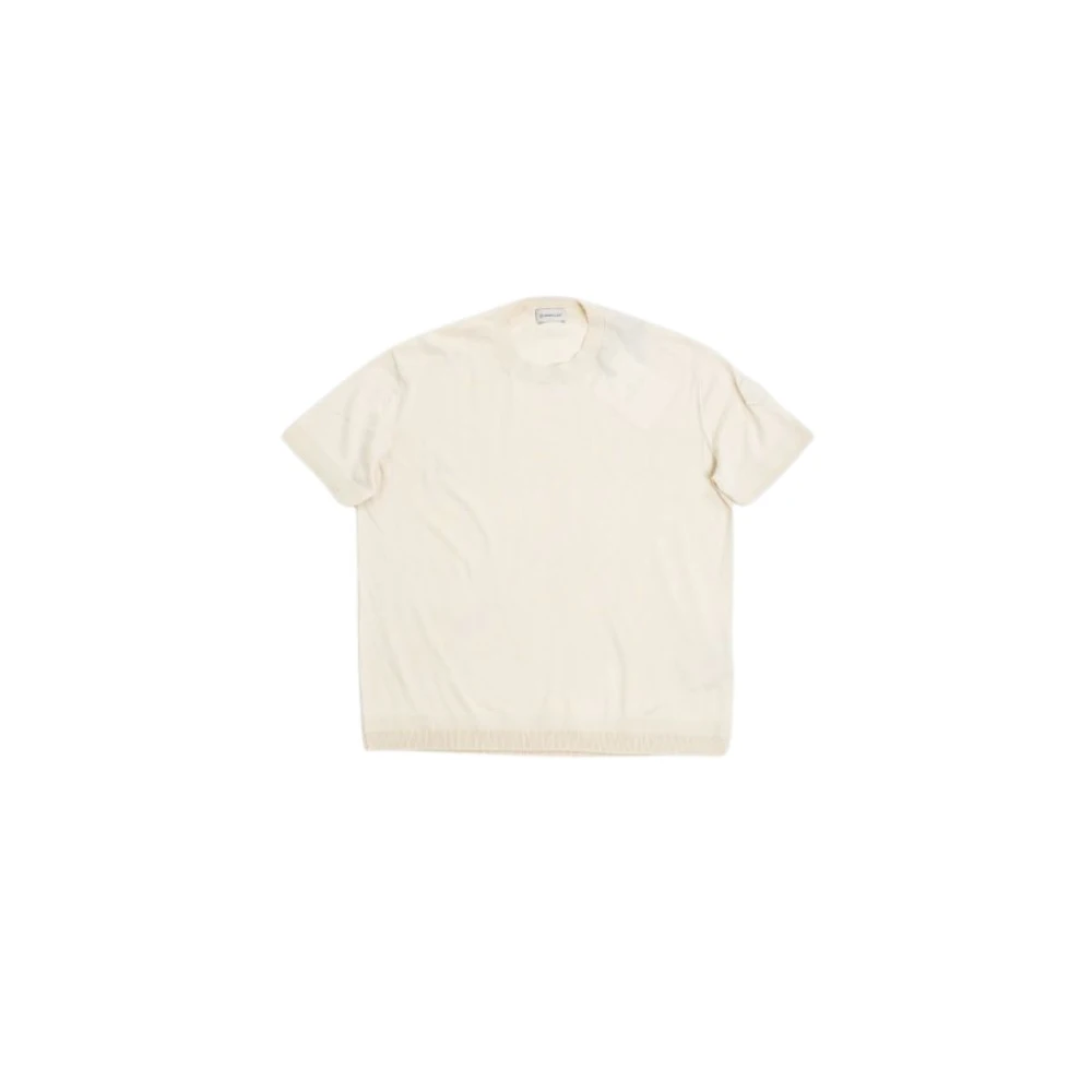 Moncler - Tops > T-Shirts - Beige - Moncler - Modalova