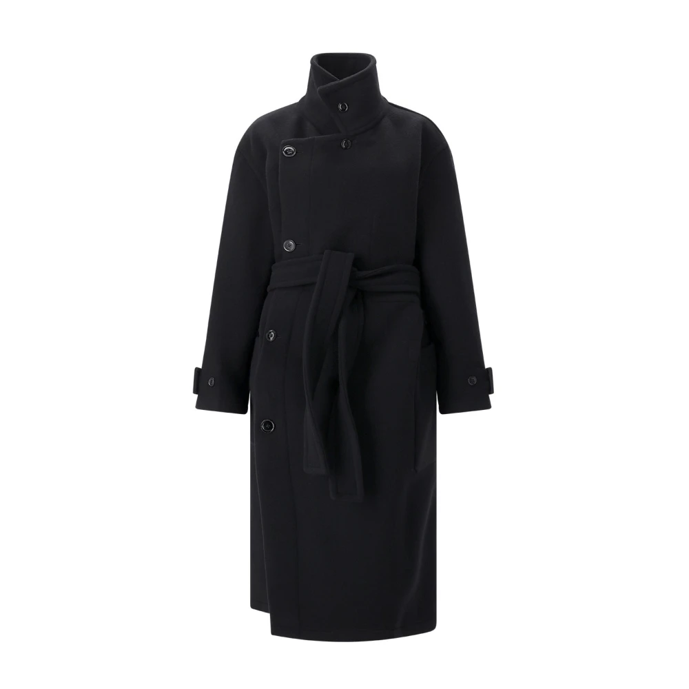 Lemaire Donna Nero - Belted Coats - Coats - M