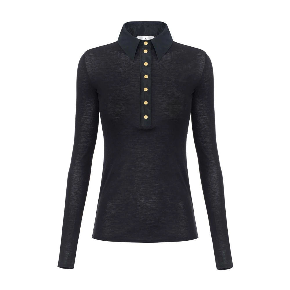 Elisabetta Franchi Donna Nero Top, Xs, New,