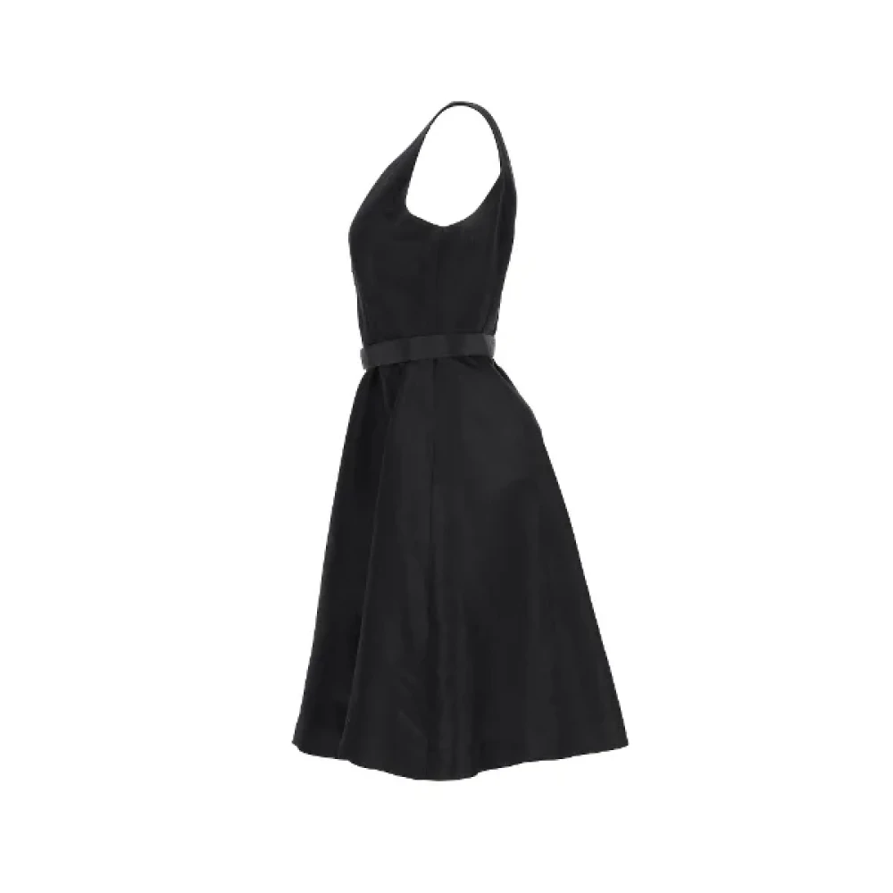 Prada Vintage Pre-owned Silk dresses Black Dames
