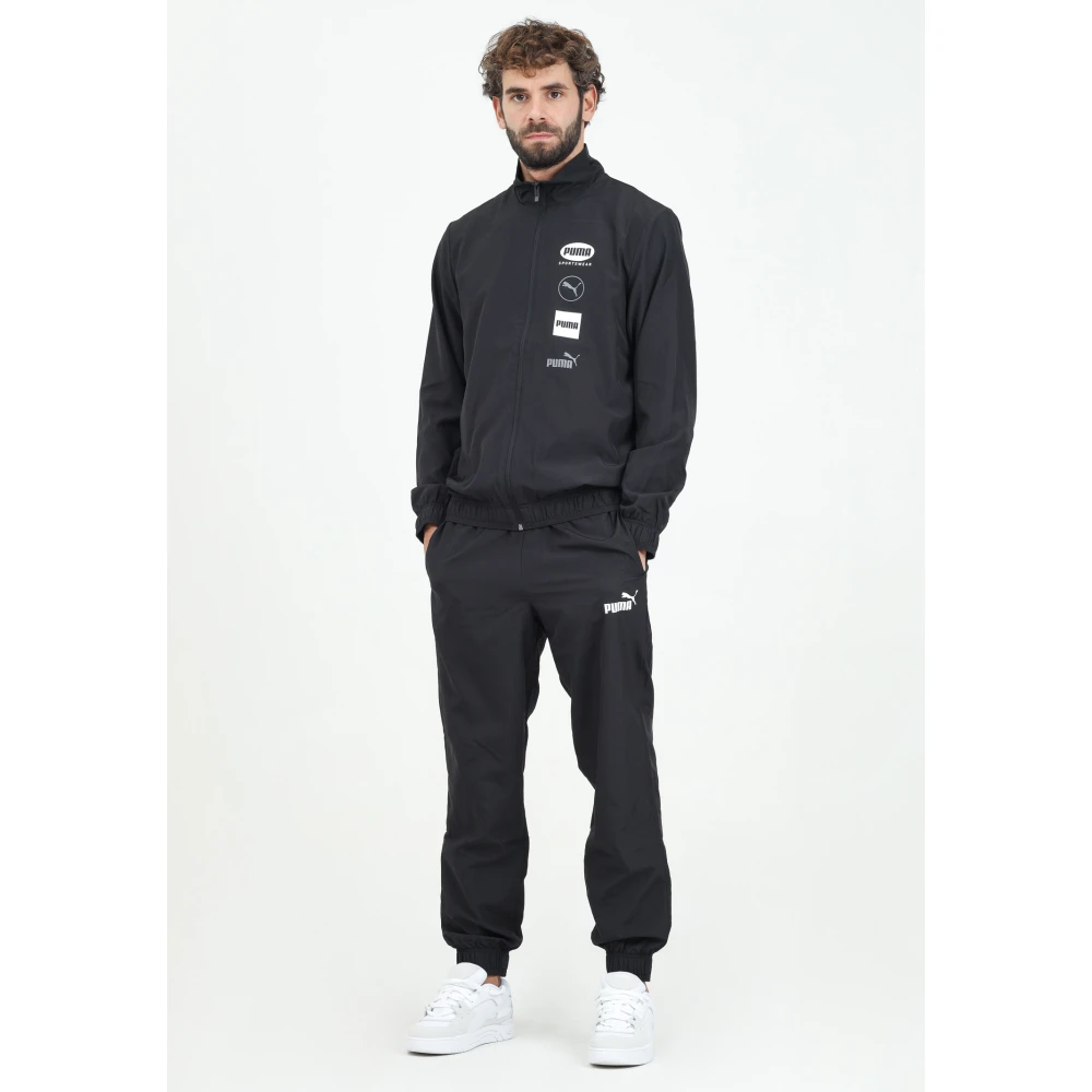 Puma Sportief Zwart Trainingspak Set Black Heren