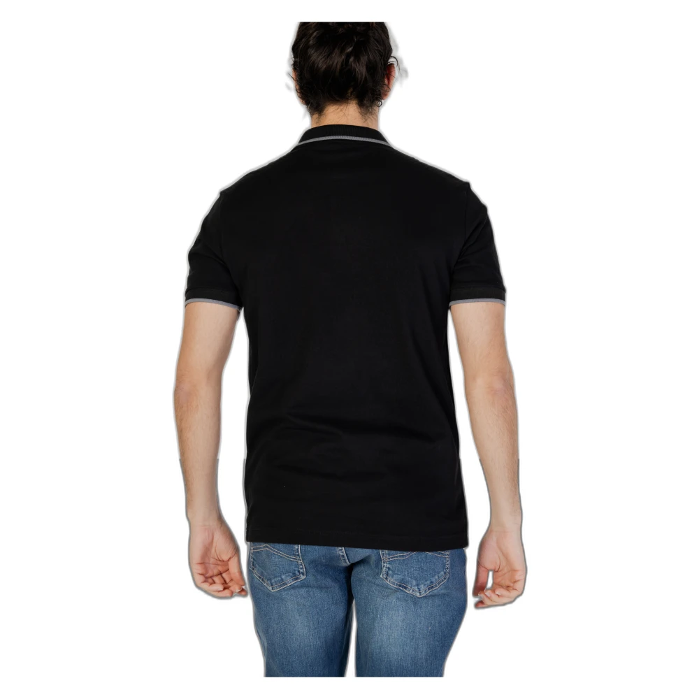 Boss Korte Mouw Polo Shirt Lente Zomer Collectie Black Heren