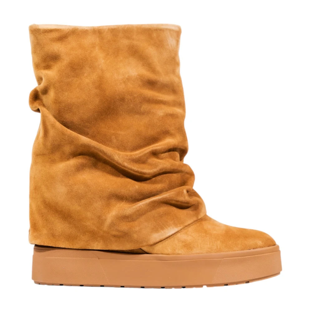 Guess Vrouw Beige Schoenen Dames, 40 Eu, Suède, Guinna Enkellaars