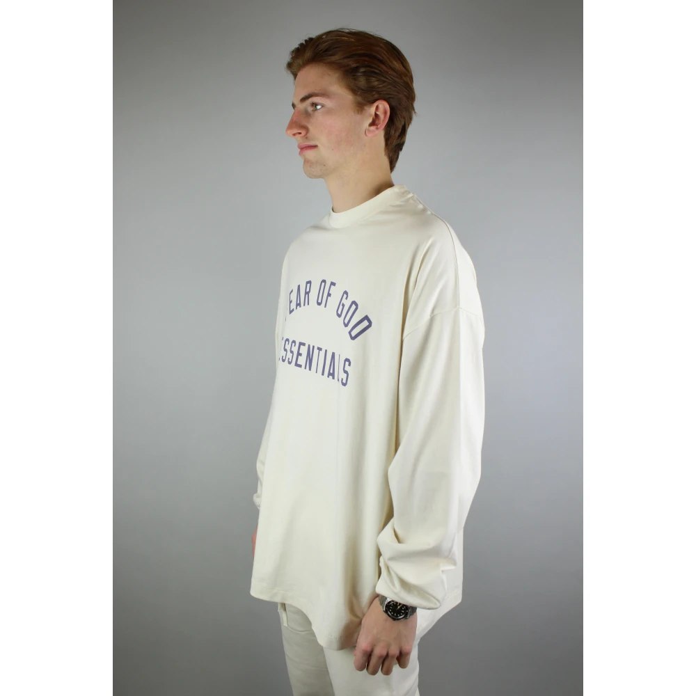 Fear Of God Shell Longsleeve Jersey Tee Beige Heren