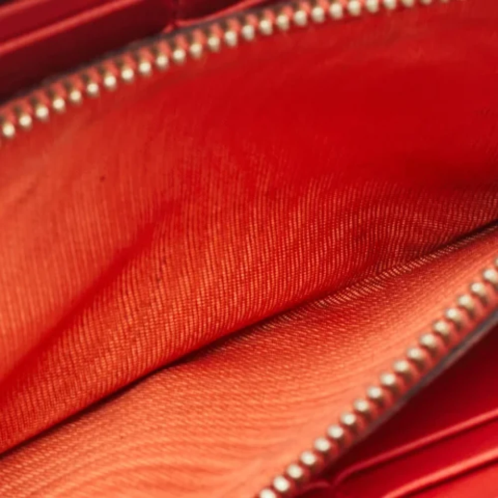 Valentino Vintage Pre-owned Leather wallets Red Dames
