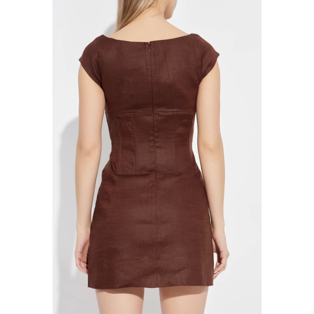 Cult Gaia Jurk Mickie Brown Dames