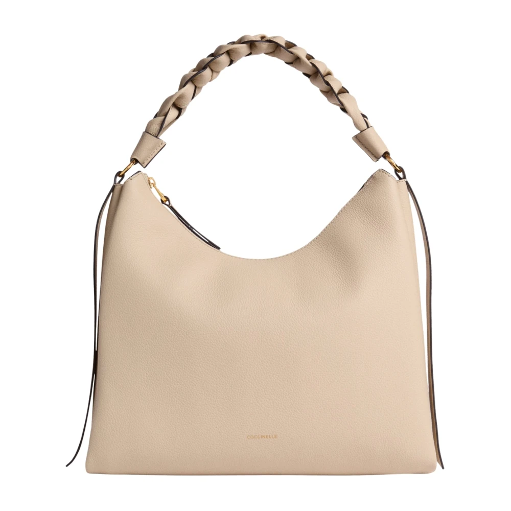 Coccinelle Women's Beige Handbags, One Size, Boheme Grana Double Hobo Bag