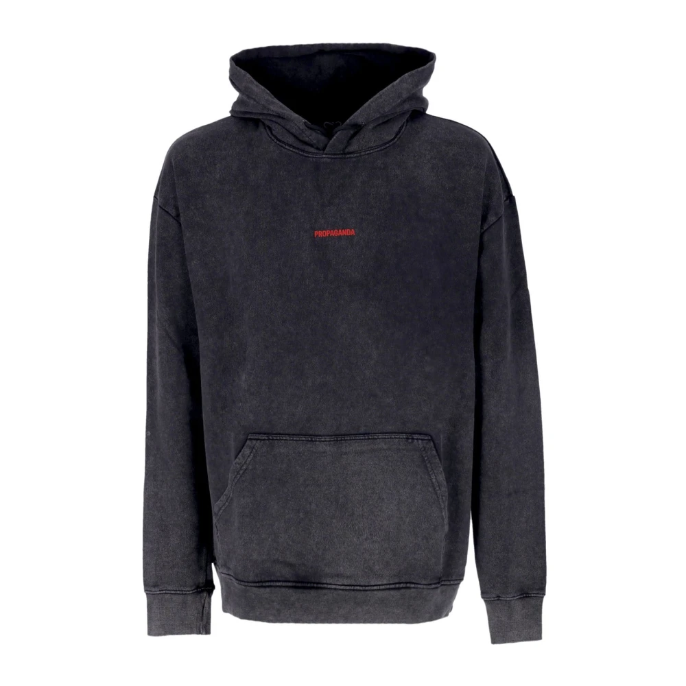Propaganda Steen Mannen Ribbed Hoodie Gray Heren