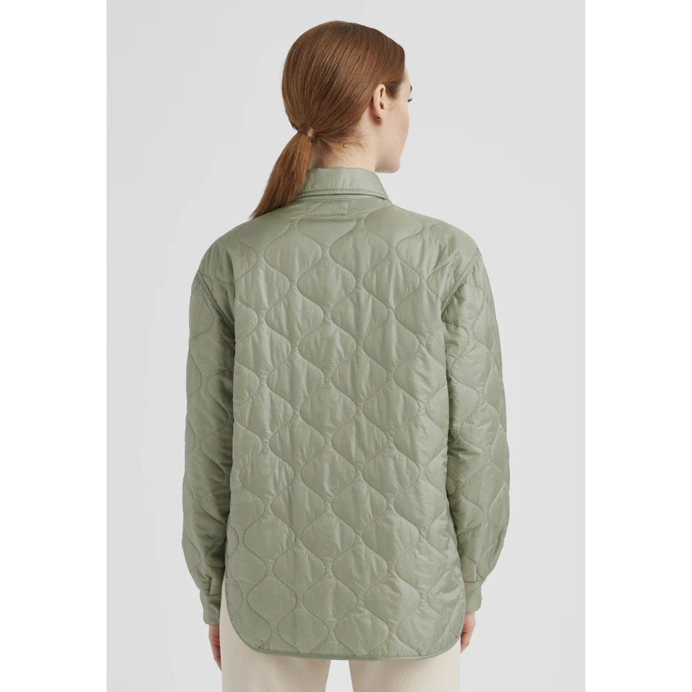Milestone Golf Gestikt Oversized Shirt Green Dames