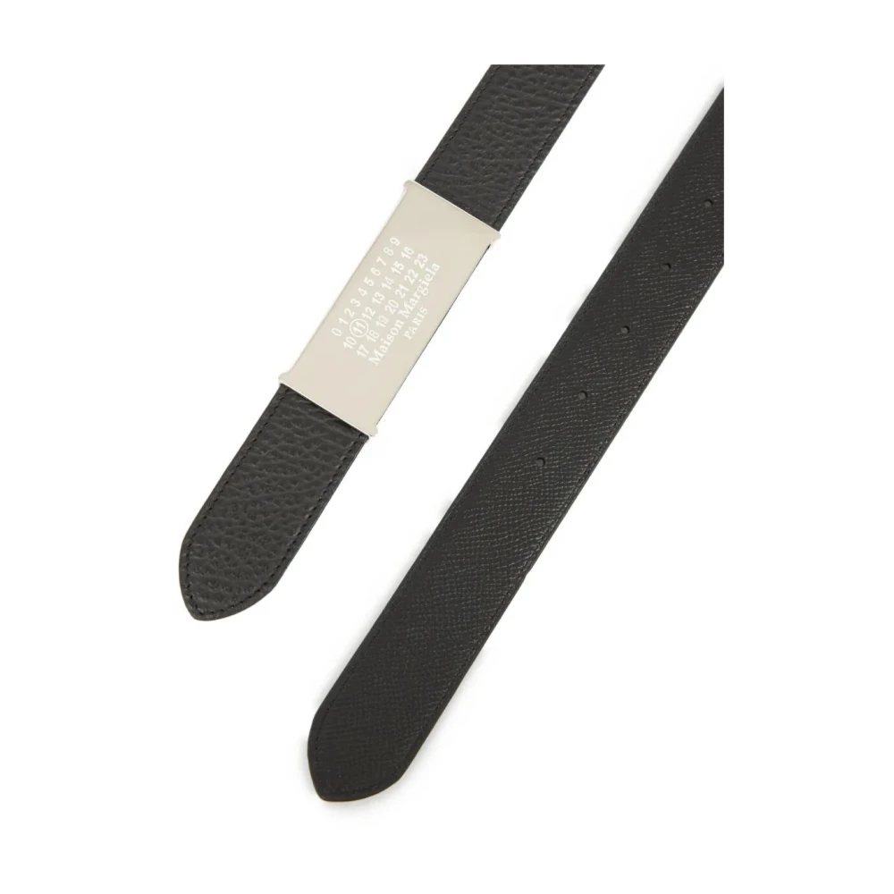 Maison Margiela Stijlvolle Leren Riem Black Heren