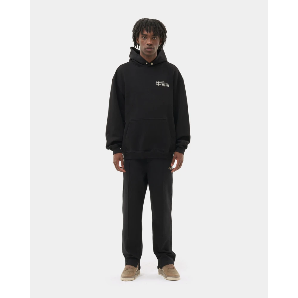 Filling Pieces Hoodie Handshake Elements Black Heren