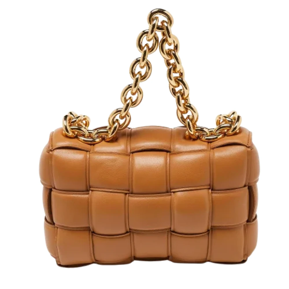 Bottega Veneta Vintage Pre-owned Leather shoulder-bags Brown Dames