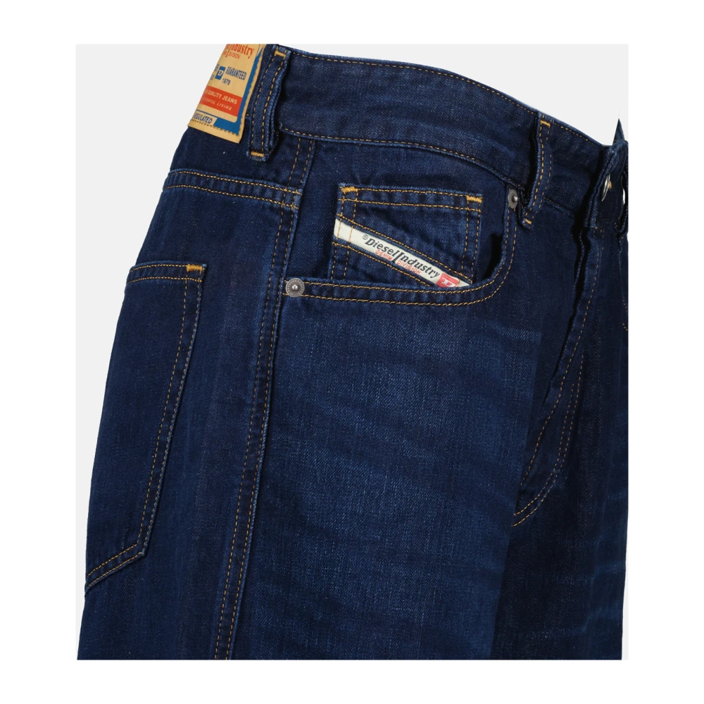 Diesel Flare Jeans 1996 Blauw Ruw Blue Dames
