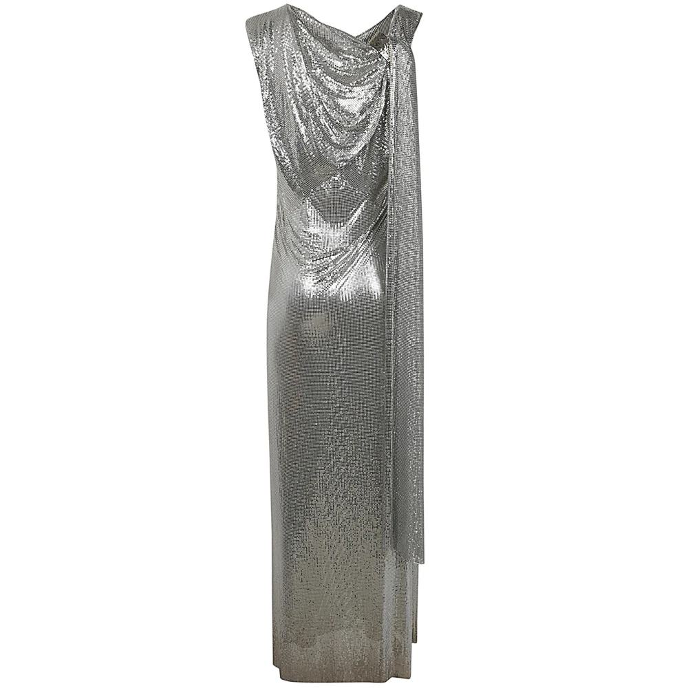 Paco Rabanne Zilveren Mesh Kimono Gray Dames