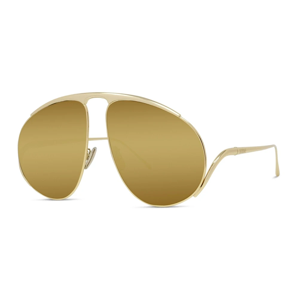Loewe Unisex Yellow Sunglasses, 61 Mm, Pilot Sunglasses Oversize Metal Style