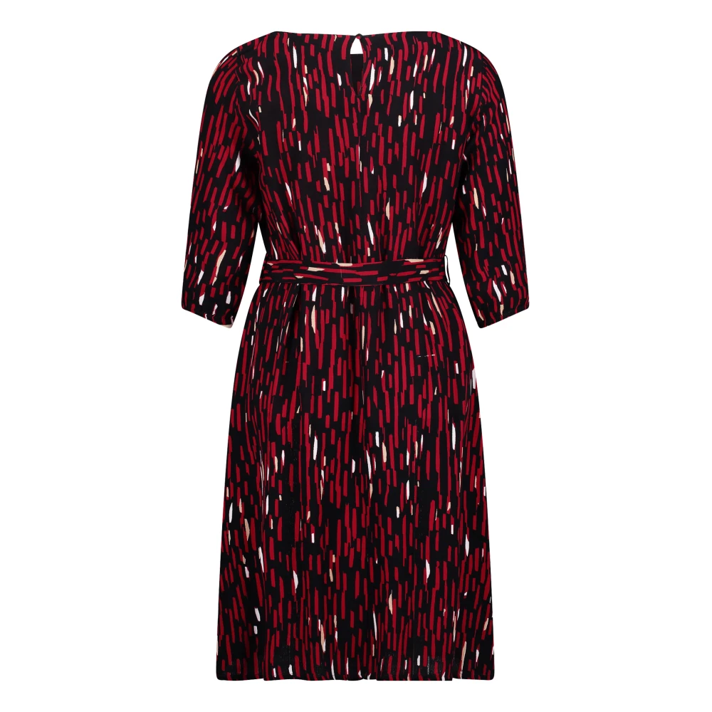 Betty & Co Casual Jurk met 3 4 Mouwen Multicolor Dames