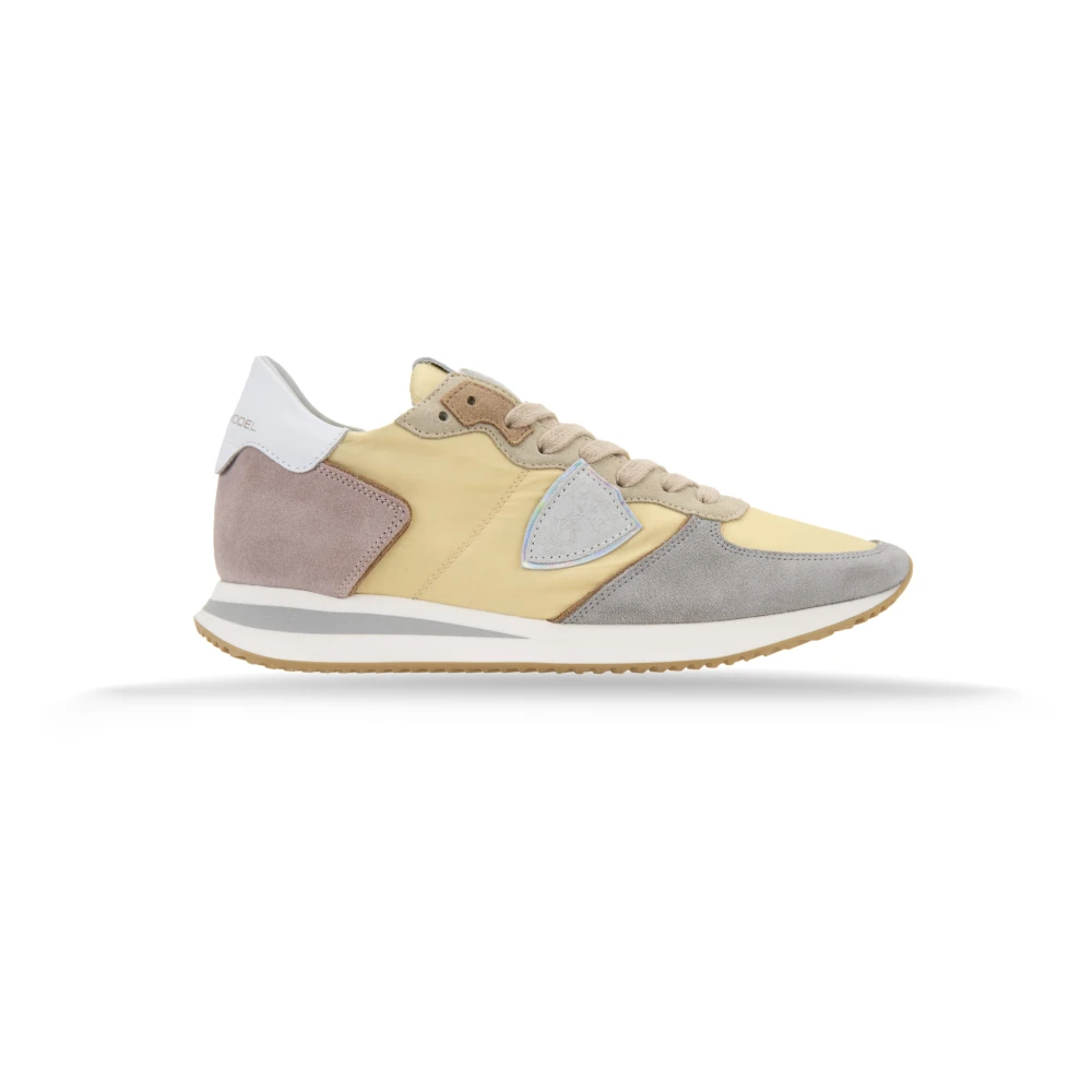 Philippe Model Women's Multicolor Sneakers, 4 Uk, Lace-Up Trainers Stylish Design