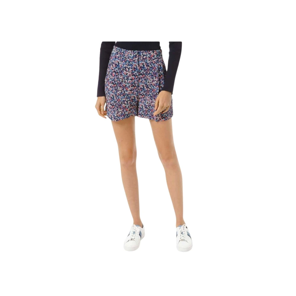 Michael Kors Bloemen Crepe Shorts Multicolor Dames