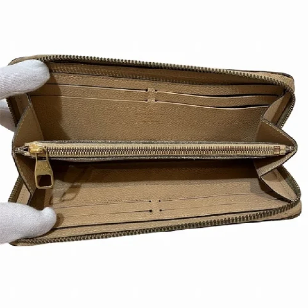 Louis Vuitton Vintage Pre-owned Canvas wallets Beige Dames
