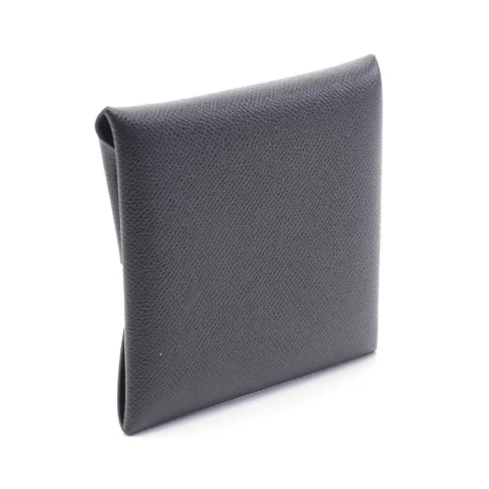 Hermès Vintage Pre-owned Leather wallets Black Dames