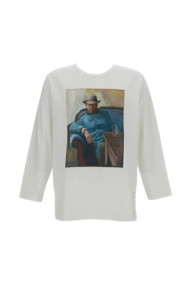 MUNCH Printed Långärmad T-shirt