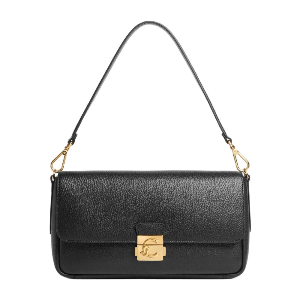 Coccinelle Women's Black Shoulder Bags, One Size, C-Me Lock Large Shoulder Bag