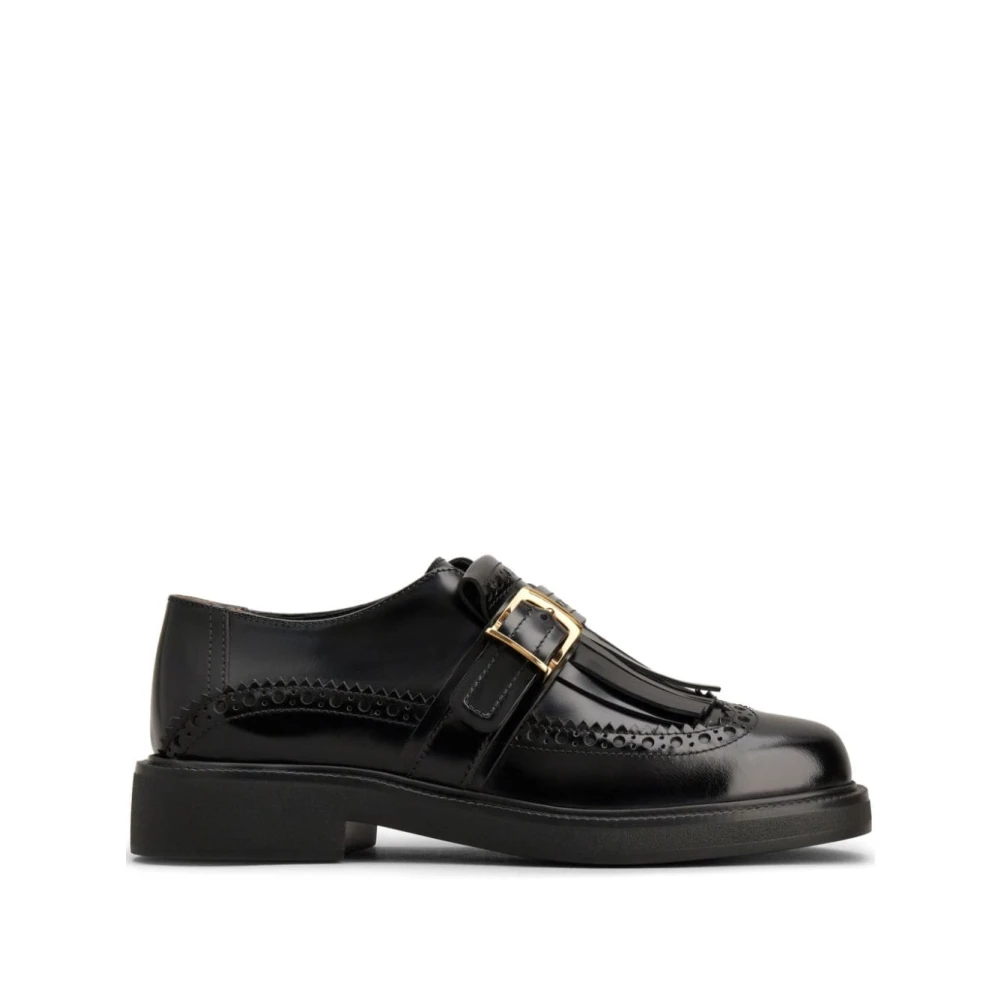 Tod's Women's Black Loafers, 7 Uk, Flat Shoes For