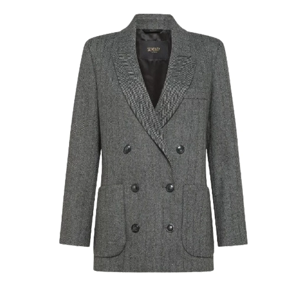 Seventy Grijze Stijlvolle Jassen Collectie Gray Dames