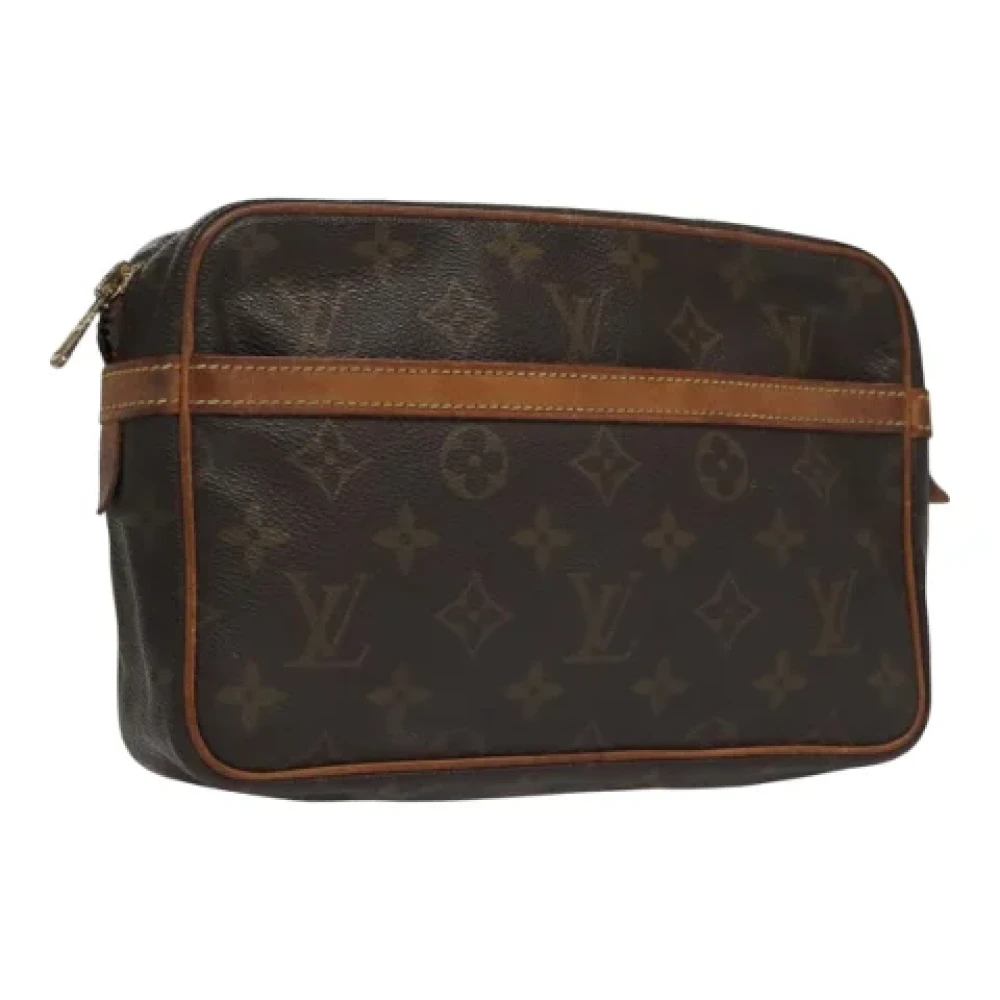 Louis Vuitton Vintage Pre-owned Canvas clutches Brown Dames