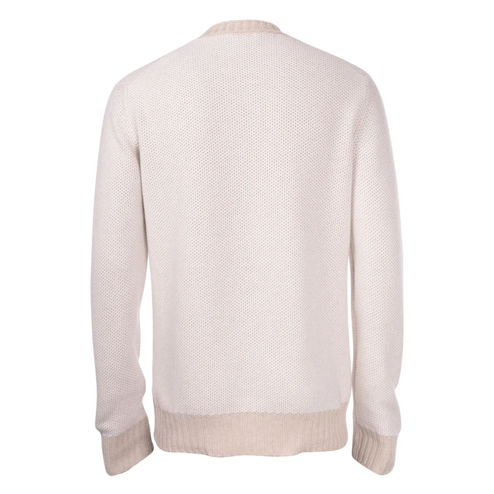 Gran Sasso Rondgebreide trui met ronde hals Beige Heren